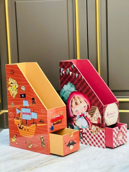 Book Storage Kayu Print Custom